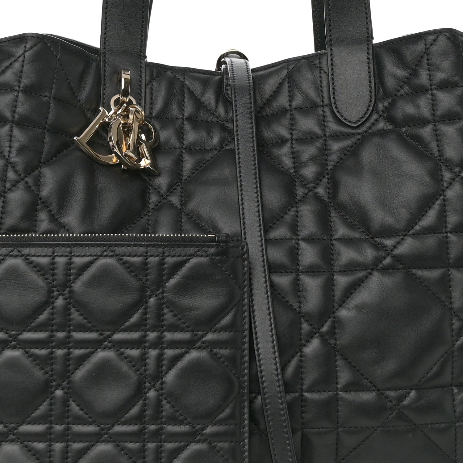 Christian Dior Calfskin Macrocannage Large Toujours Black 10 of 15