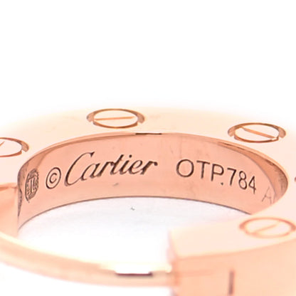 Cartier 18K Pink Gold Single LOVE Hoop Earring 3 of 6