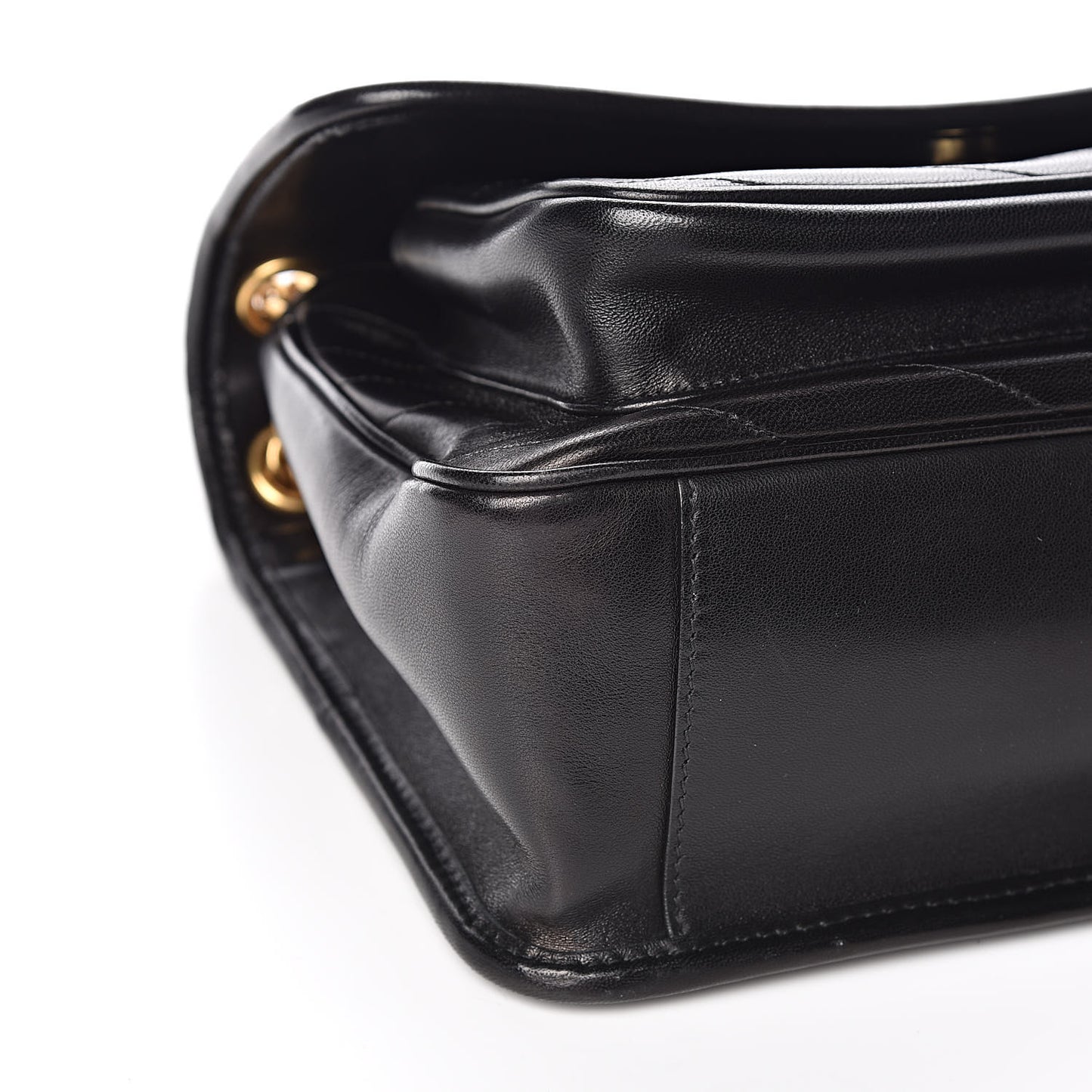 Lambskin Matelasse Monogram Medium Niki Chain Satchel Black