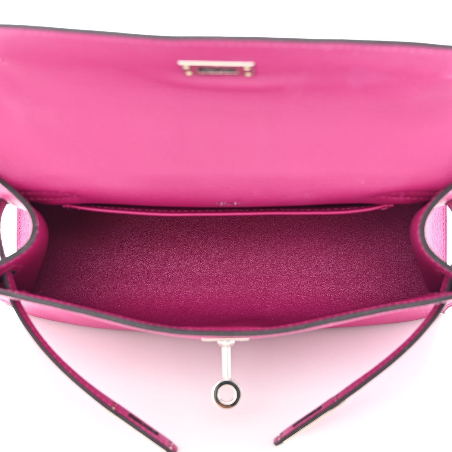 Hermes Swift Kelly Pochette Clutch Rose Pourpre 5 of 10