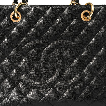 Chanel Caviar Quilted Grand Shopping Tote GST Black 8 of 10