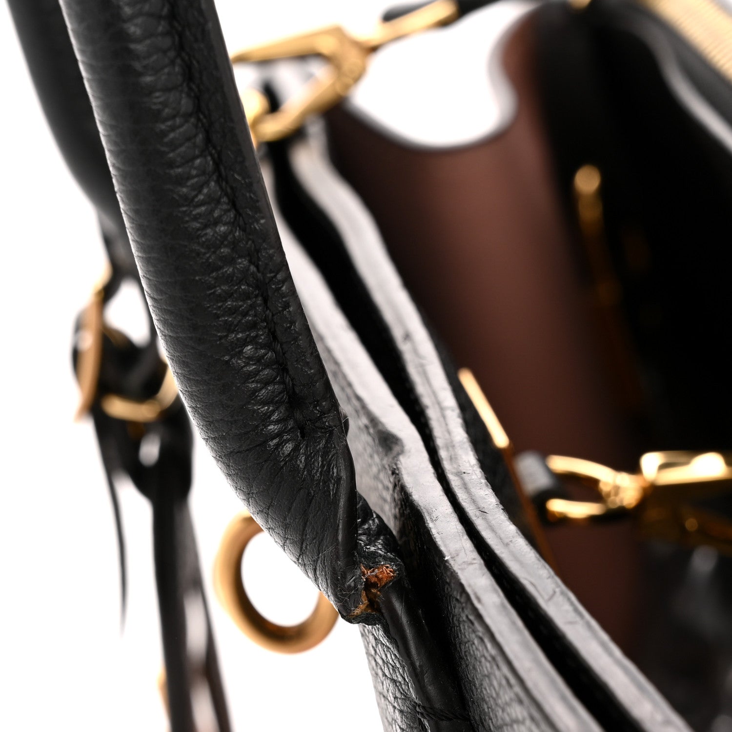 Louis Vuitton Calfskin City Steamer MM Magnolia Black 12 of 13