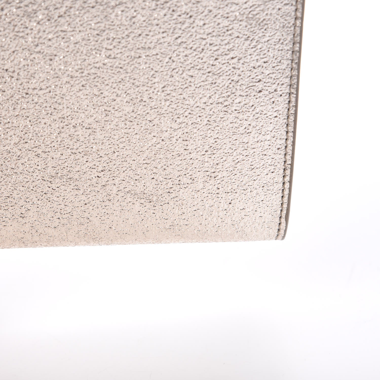 Saint Laurent Textured Metallic Calfskin Classic Monogram Cassandre Clutch Silver 10 of 12