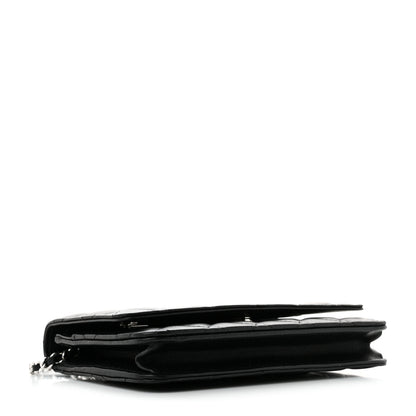 Chanel Lambskin Quilted Wallet On Chain WOC Black 4 of 12