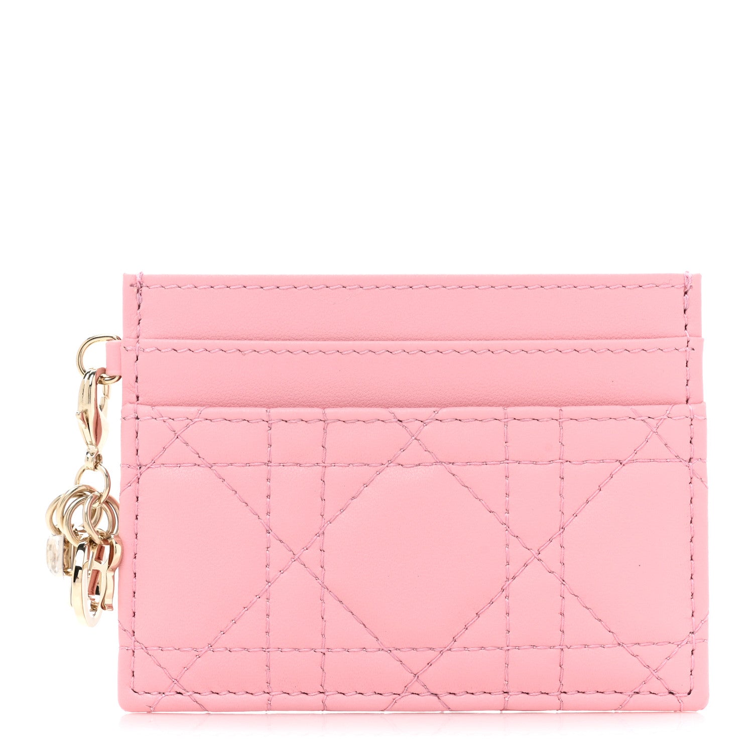Christian Dior Lambskin Cannage Lady Dior Five-Slots Card Holder Melacoton 1 of 10