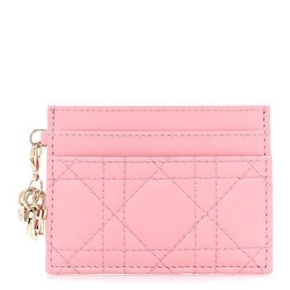 Christian Dior Lambskin Cannage Lady Dior Five-Slots Card Holder Melacoton 1 of 10