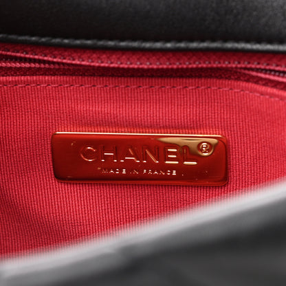 Chanel Goatskin Quilted Medium 19 Flap Black 6 of 10