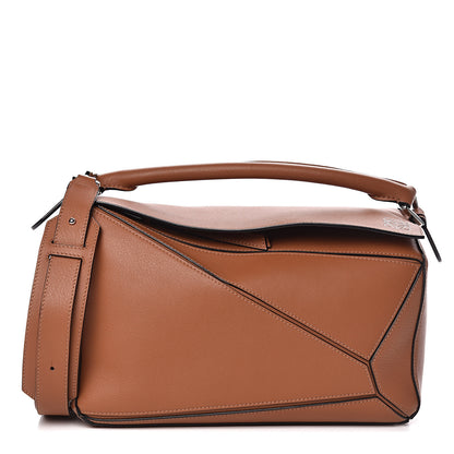 Loewe Calfskin Medium Puzzle Bag Tan 1 of 10