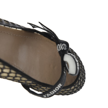 Christian Dior Resille Ribbon Miss J'Adior Ballet Flat 37.5 Black 10 of 10