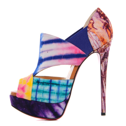 Christian Louboutin Bazin Pitou 150 Platform Pumps 36.5 Multicolor 1 of 7