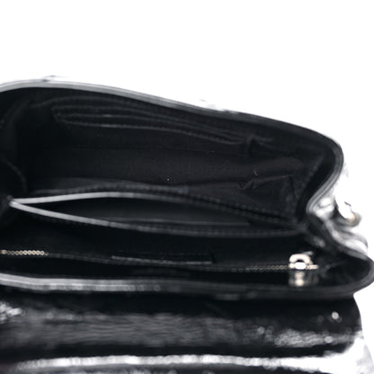 Saint Laurent Patent Y Quilted Monogram Toy Loulou Crossbody Bag Black 6 of 13