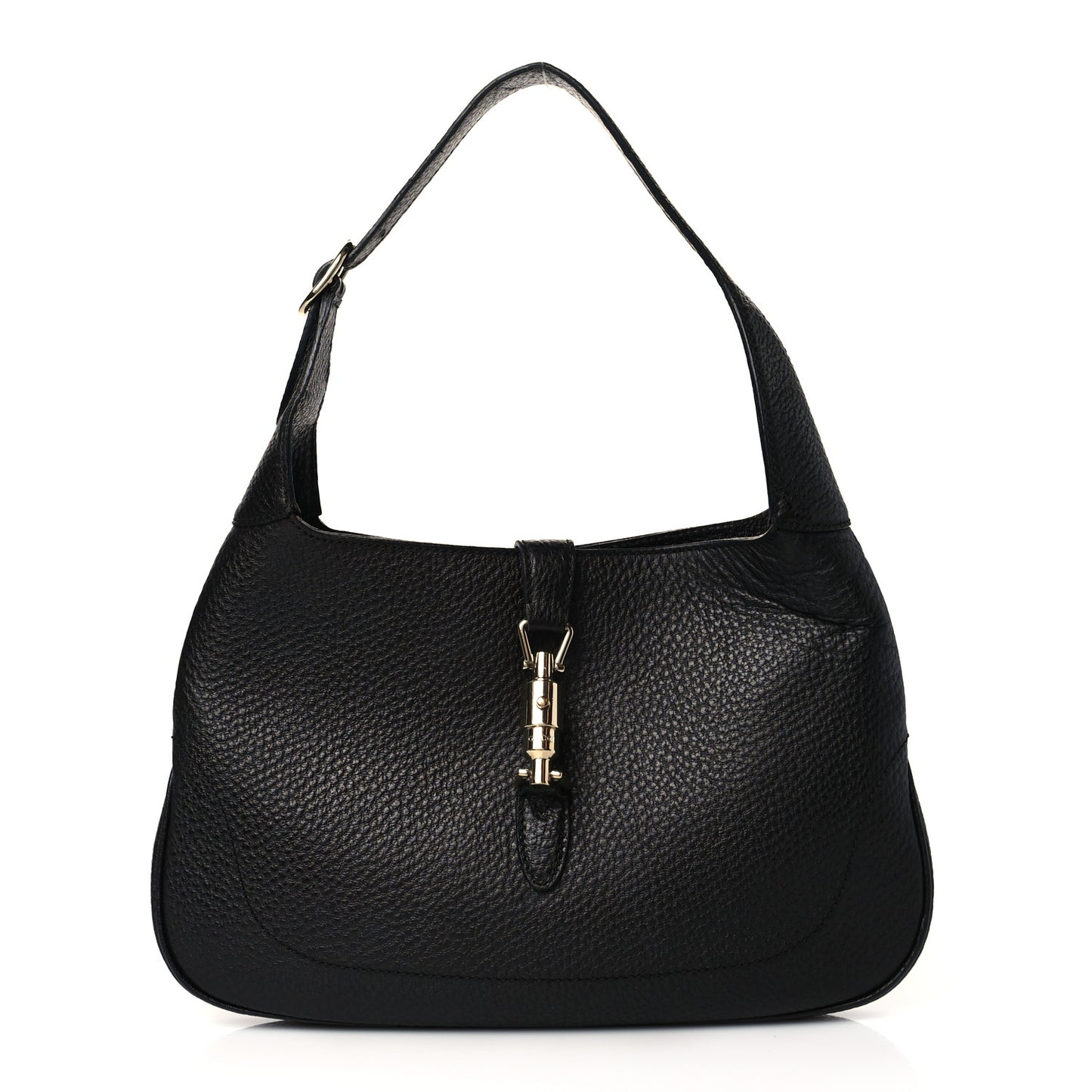 Calfskin Small Jackie O Hobo Black