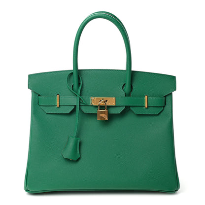 Hermes Epsom Birkin 30 Vert Vertigo 1 of 14