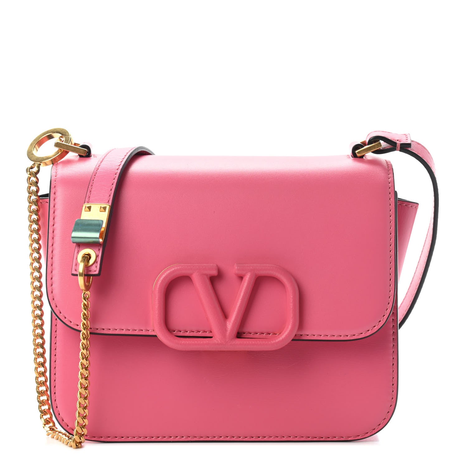 Valentino Garavani Smooth Calfskin Small VSling Shoulder Bag Pink 1 of 9