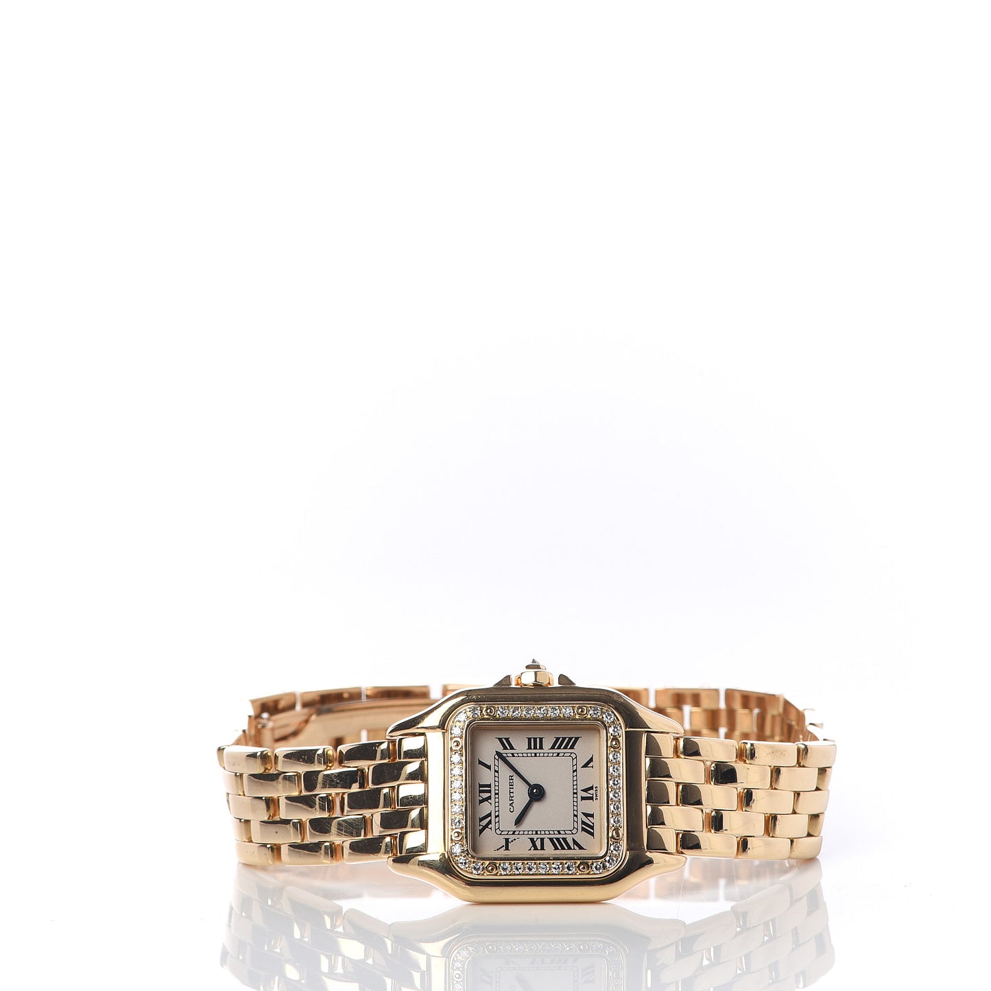 18K Yellow Gold Diamond 22mm Panthere Quartz Watch