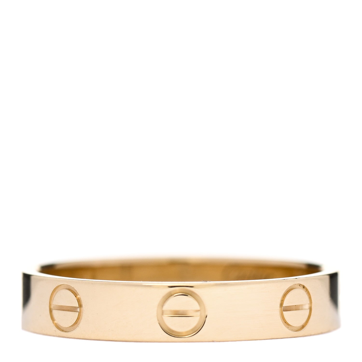 Cartier 18K Yellow Gold 3.5mm LOVE Wedding Band Ring 55 7.25 1 of 5