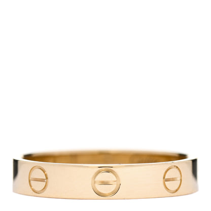 Cartier 18K Yellow Gold 3.5mm LOVE Wedding Band Ring 55 7.25 1 of 5