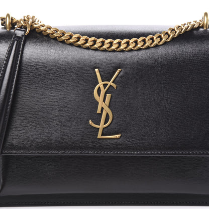 Saint Laurent Calfskin Medium Monogram Sunset Black 8 of 8