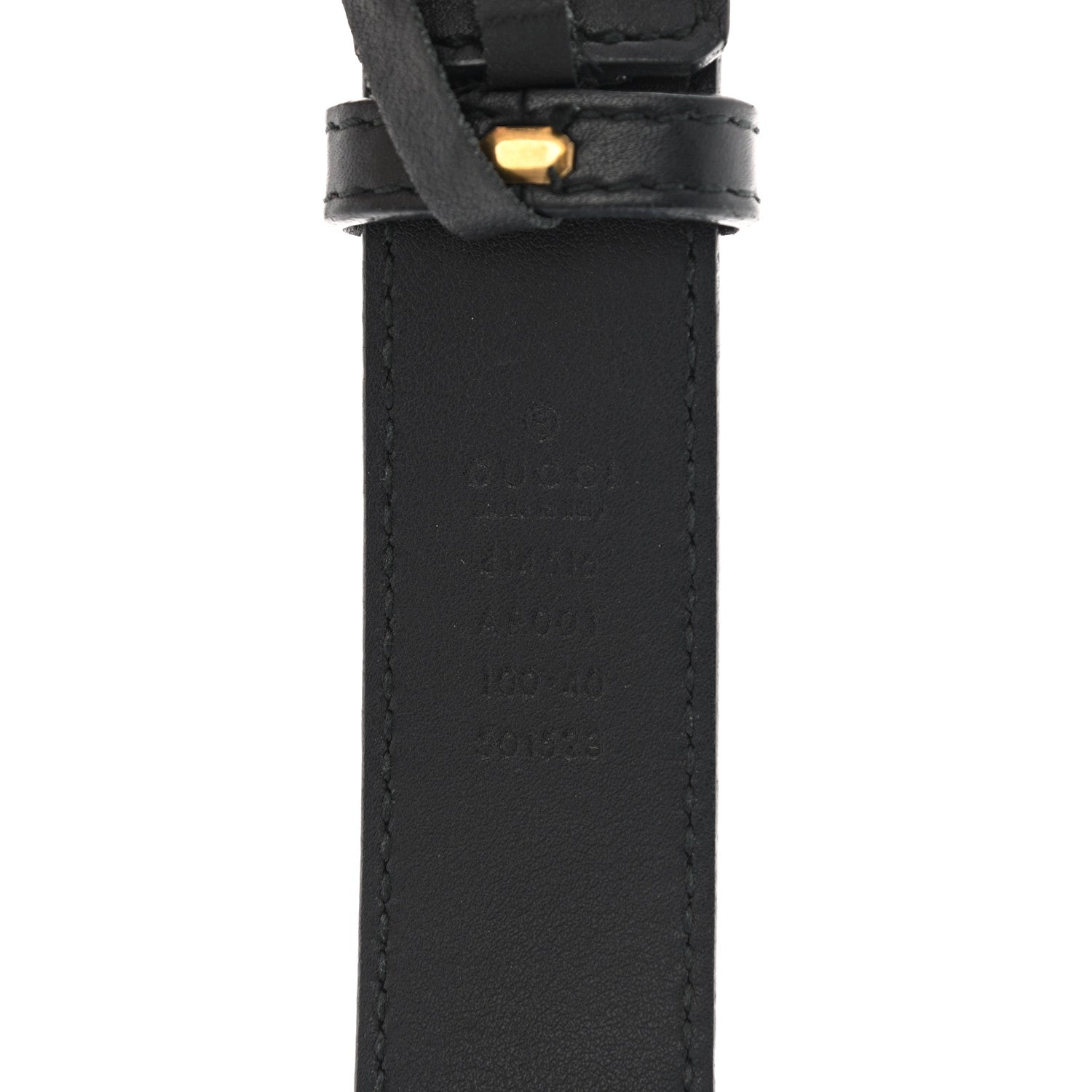 Gucci Calfskin Double G 30mm Belt 100 40 Black 3 of 6