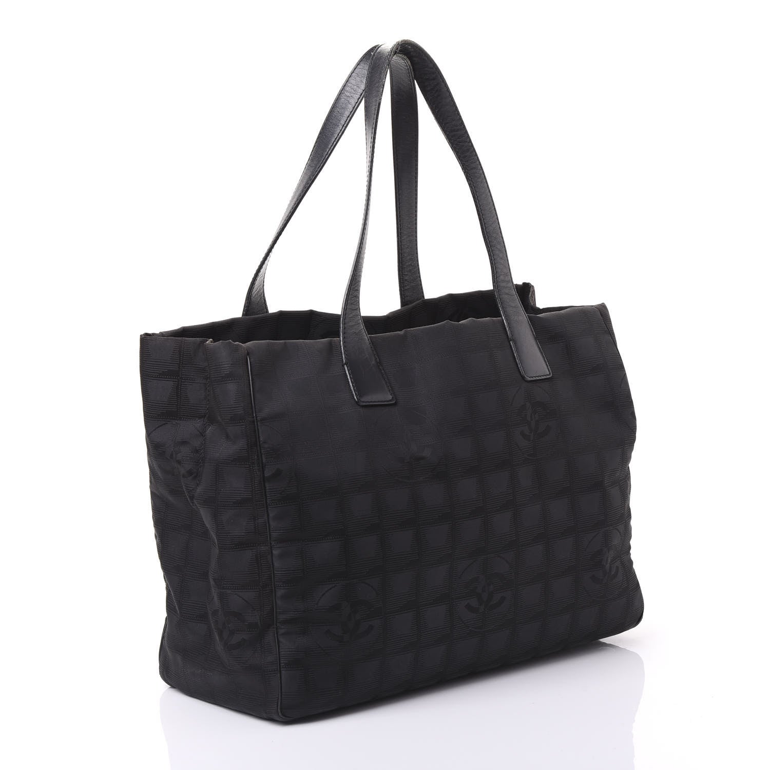 Chanel Nylon Large Travel Tote Black 2 of 12