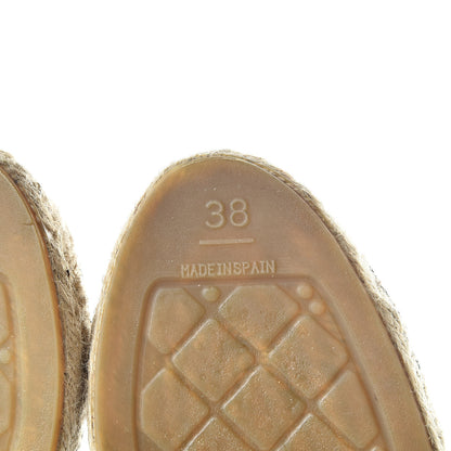 Chanel Lambskin CC Espadrilles 38 Black 6 of 10