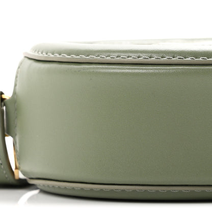 Celine Smooth Calfskin Cuir Small Triomphe Oval Crossbody Purse Sage 9 of 10