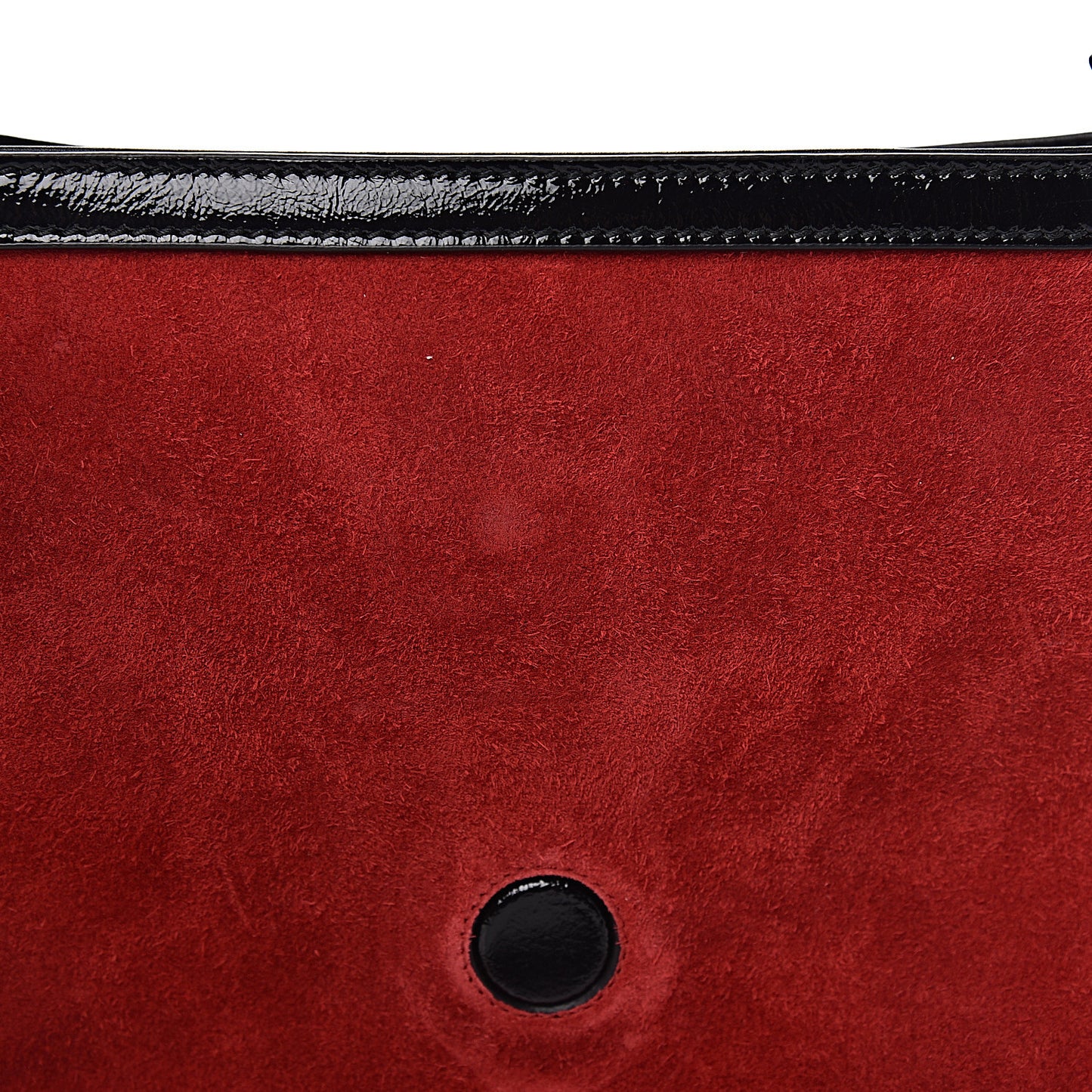 Suede Patent Medium Dionysus Bucket Bag Red