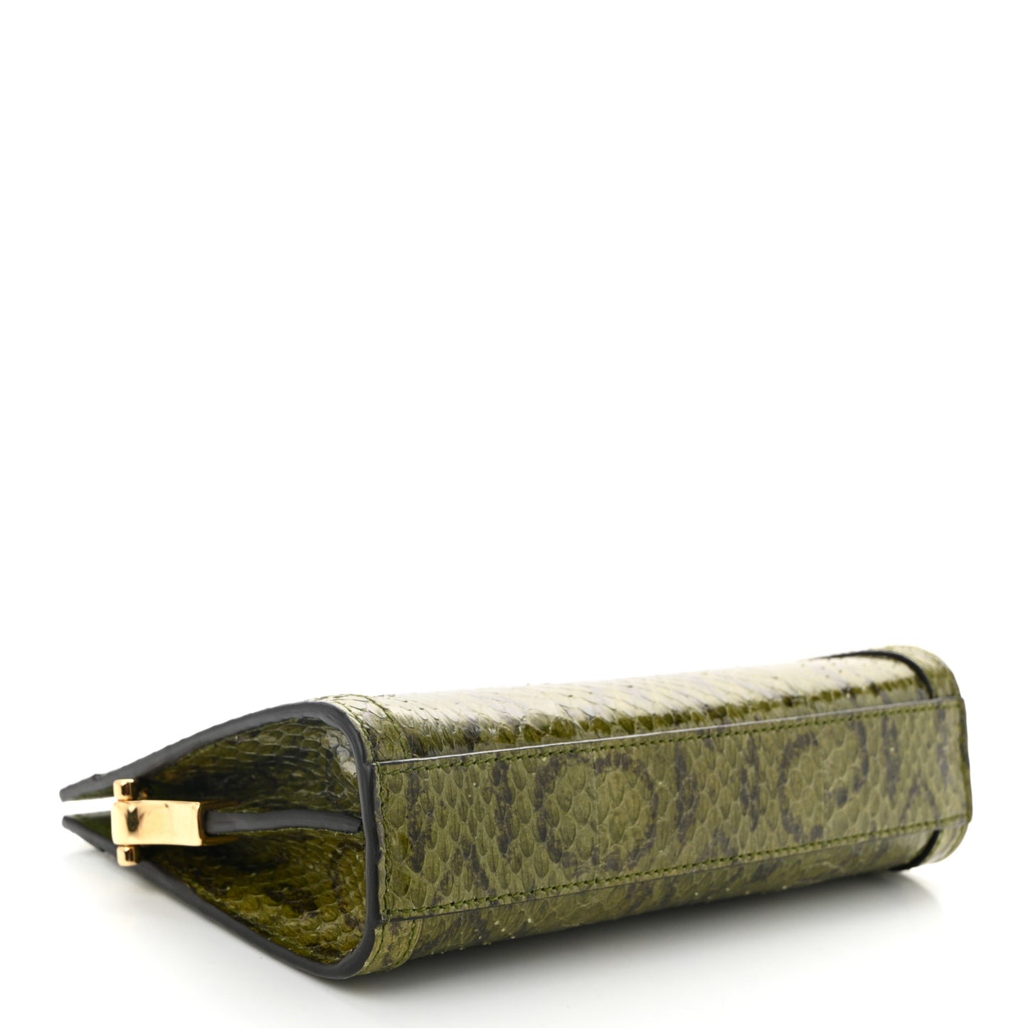 Snakeskin GG Mini Ophidia Chain Shoulder Bag Green