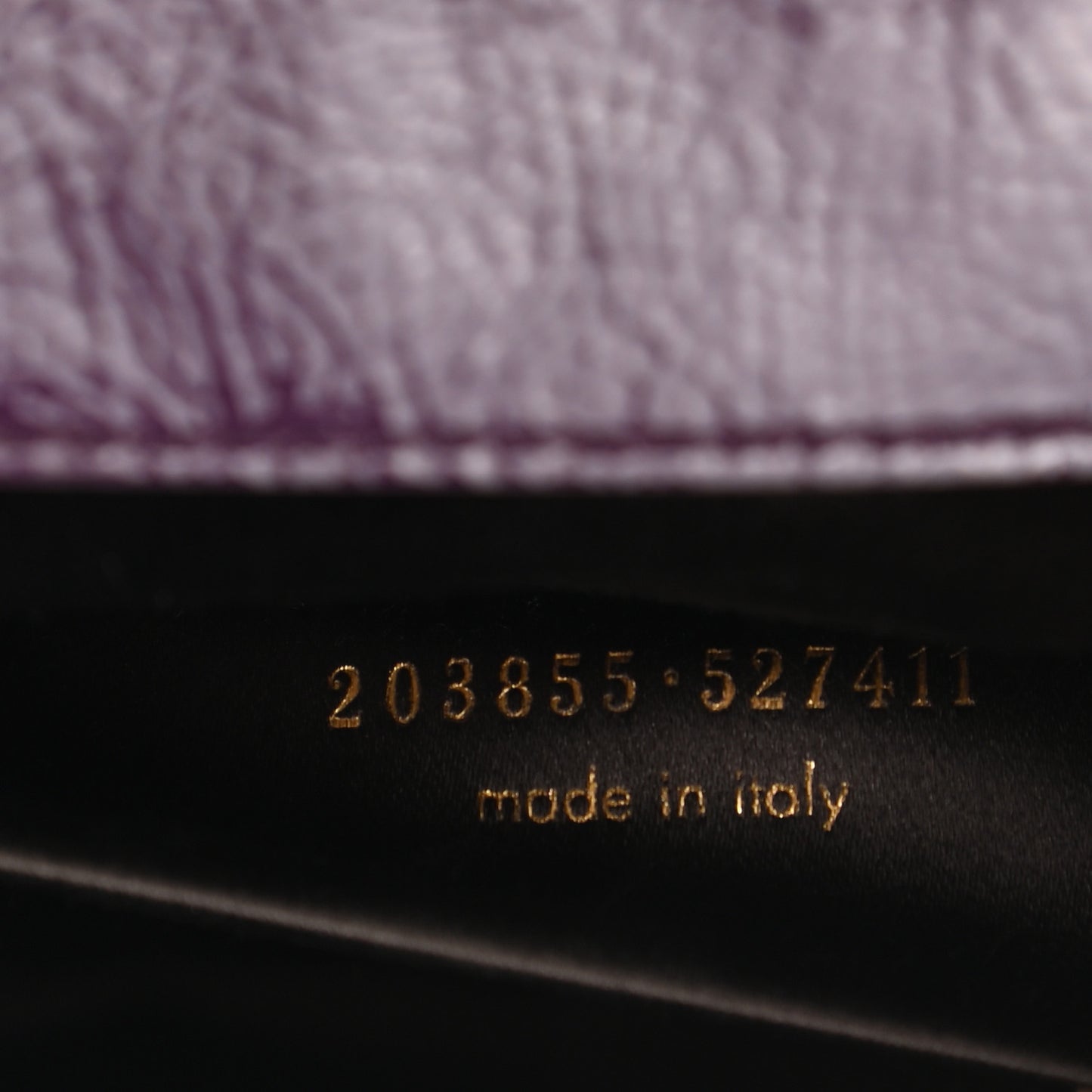 Textured Patent Monogram Large Belle De Jour Clutch Purple