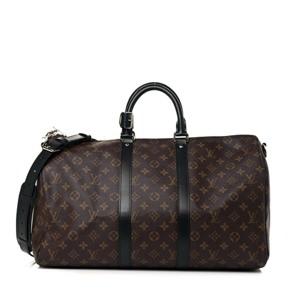 Louis Vuitton Monogram Macassar Keepall Bandouliere 45 1 of 11
