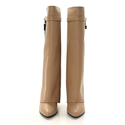 Givenchy Calfskin Shark Lock Pant Boots 40 Beige 2 of 7
