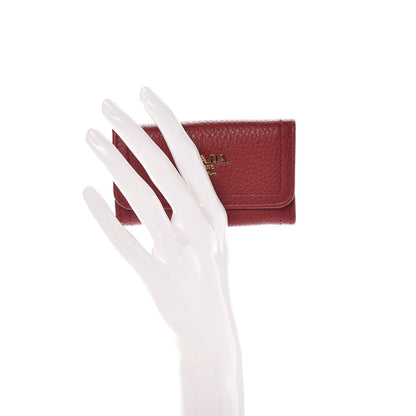 Prada Vitello Daino 6 Key Holder Rubino 2 of 9
