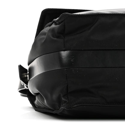 Prada Re-Nylon Vitello Padded Large Flap Shoulder Bag Black 8 of 9