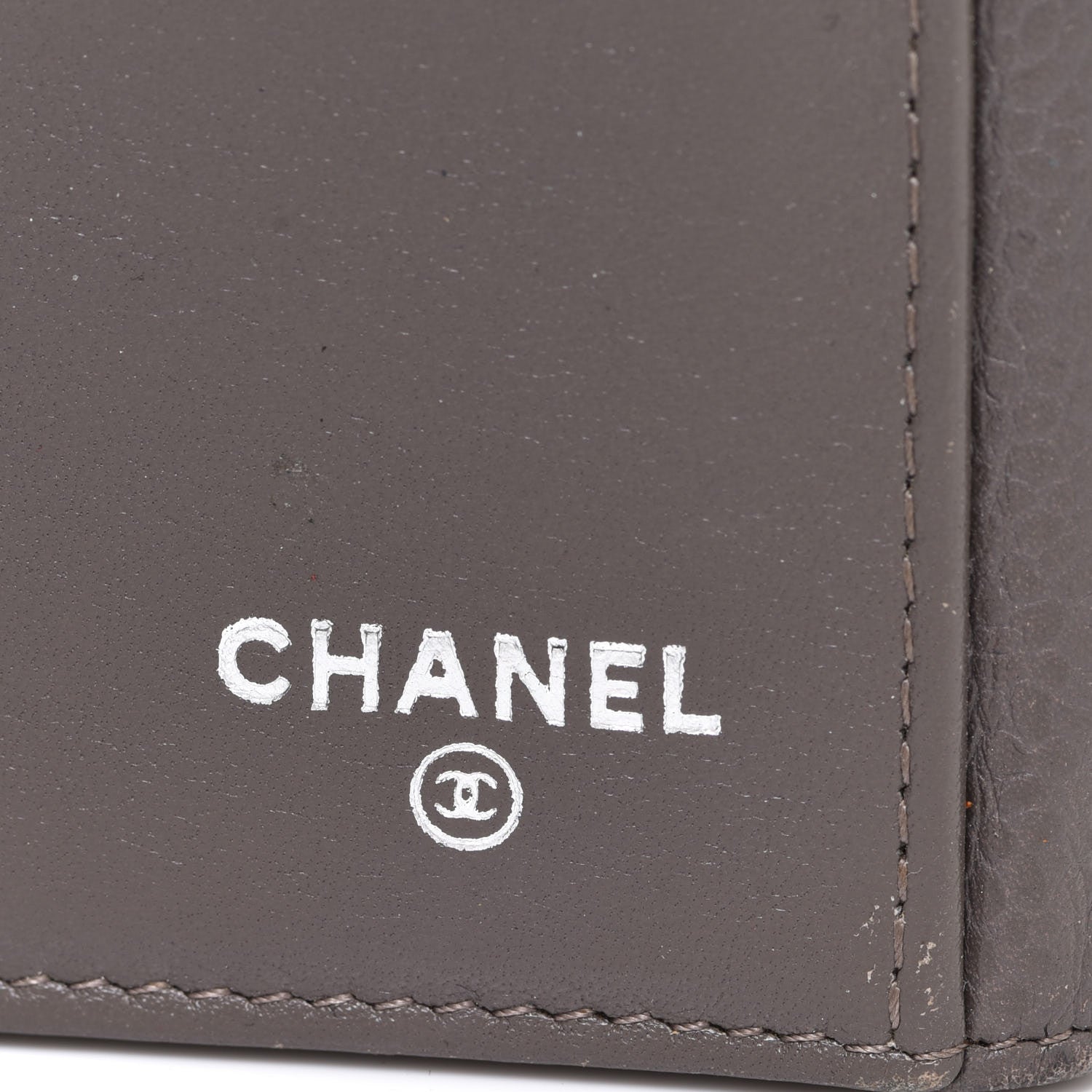 Chanel Caviar Timeless CC Large Gusset Flap Wallet Dark Grey 7 of 13