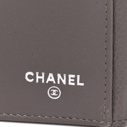 Chanel Caviar Timeless CC Large Gusset Flap Wallet Dark Grey 7 of 13