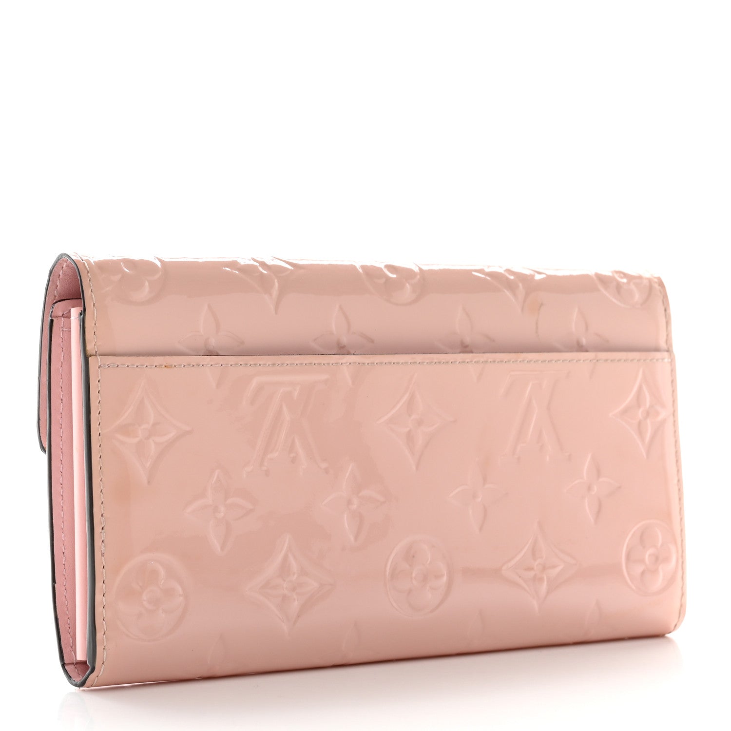 Louis Vuitton Vernis Sarah Wallet NM Rose Ballerine 3 of 15