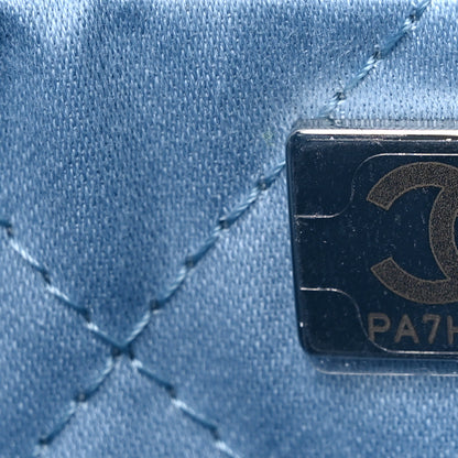 Chanel Shiny Calfskin Quilted Mini Chanel 22 Light Blue 7 of 9