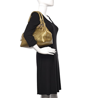Fendi Calfskin Romano Selleria Small Villa Borghese Tote Gold 2 of 10