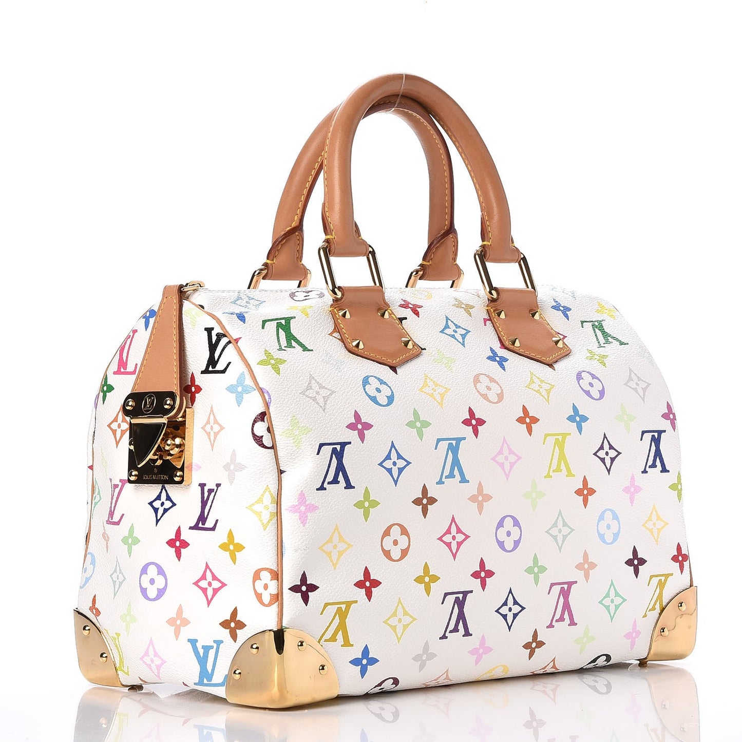 Monogram Multicolor Speedy 30 White