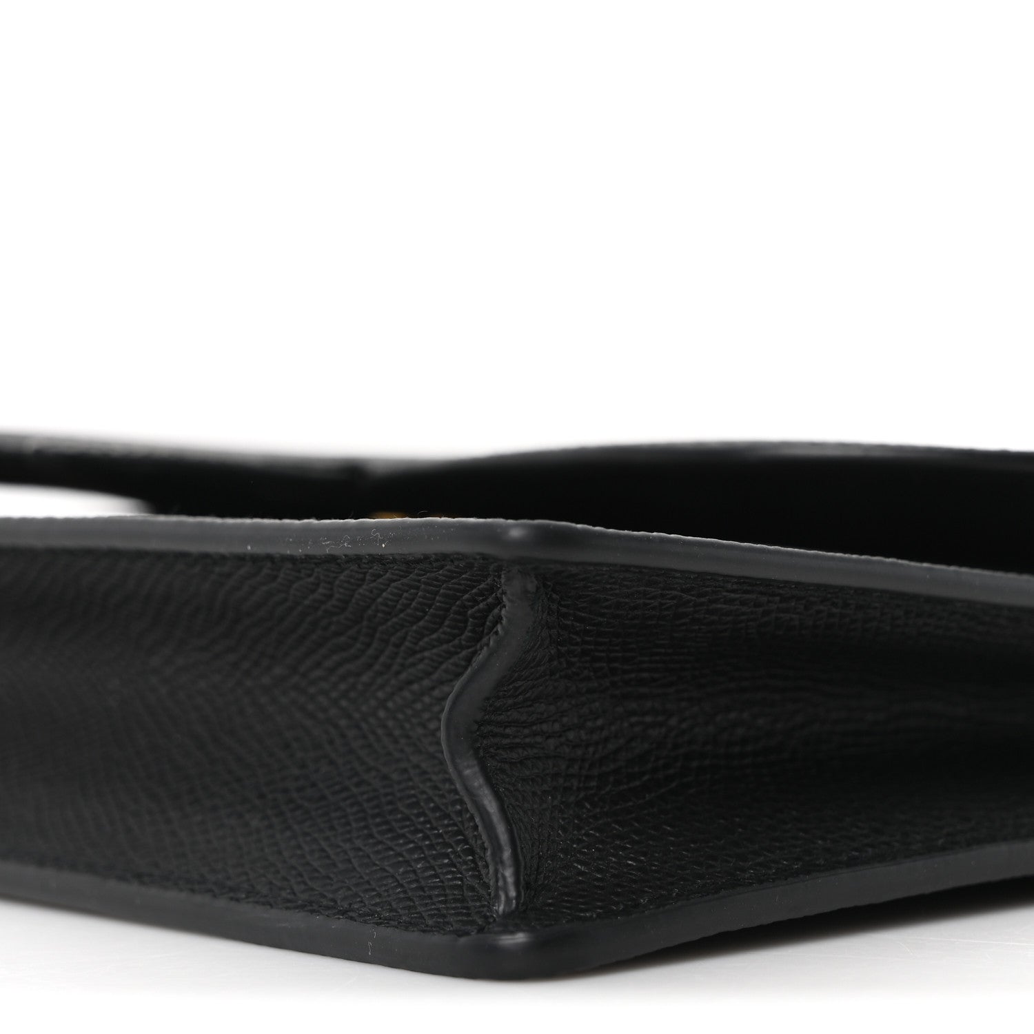 Christian Dior Grained Calfskin Saddle Chain Pouch Black 9 of 9