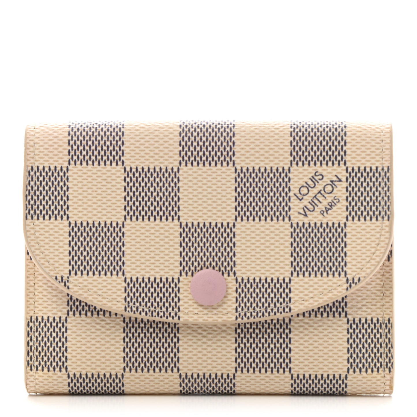 Damier Azur Rosalie Coin Purse Rose Ballerine