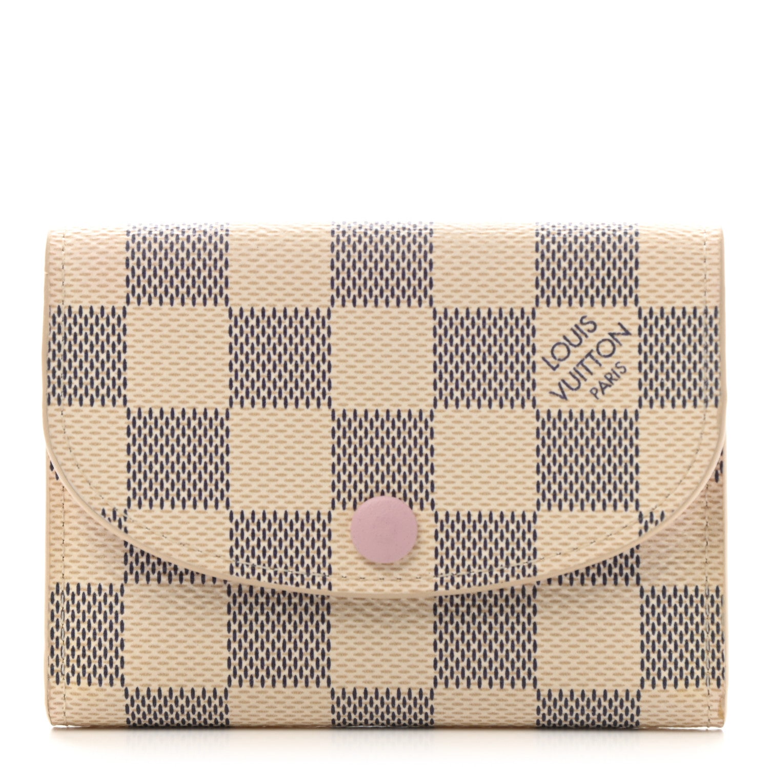 Louis Vuitton Damier Azur Rosalie Coin Purse Rose Ballerine 1 of 9