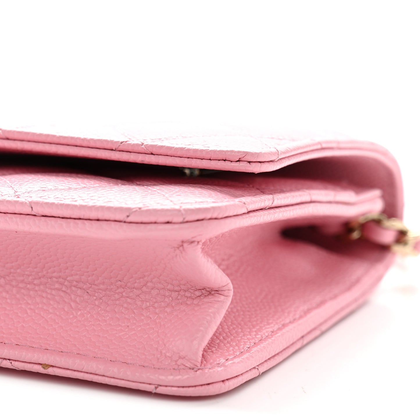 Caviar Quilted Multi Chain Wallet On Chain WOC Light Pink