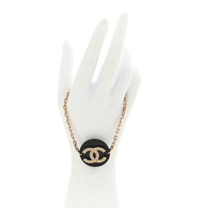 Chanel Enamel Pearl CC Bracelet Gold Black 2 of 4