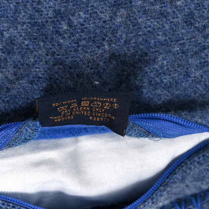 Louis Vuitton Wool Cashmere Cushion Pillow Blue Gray 4 of 4