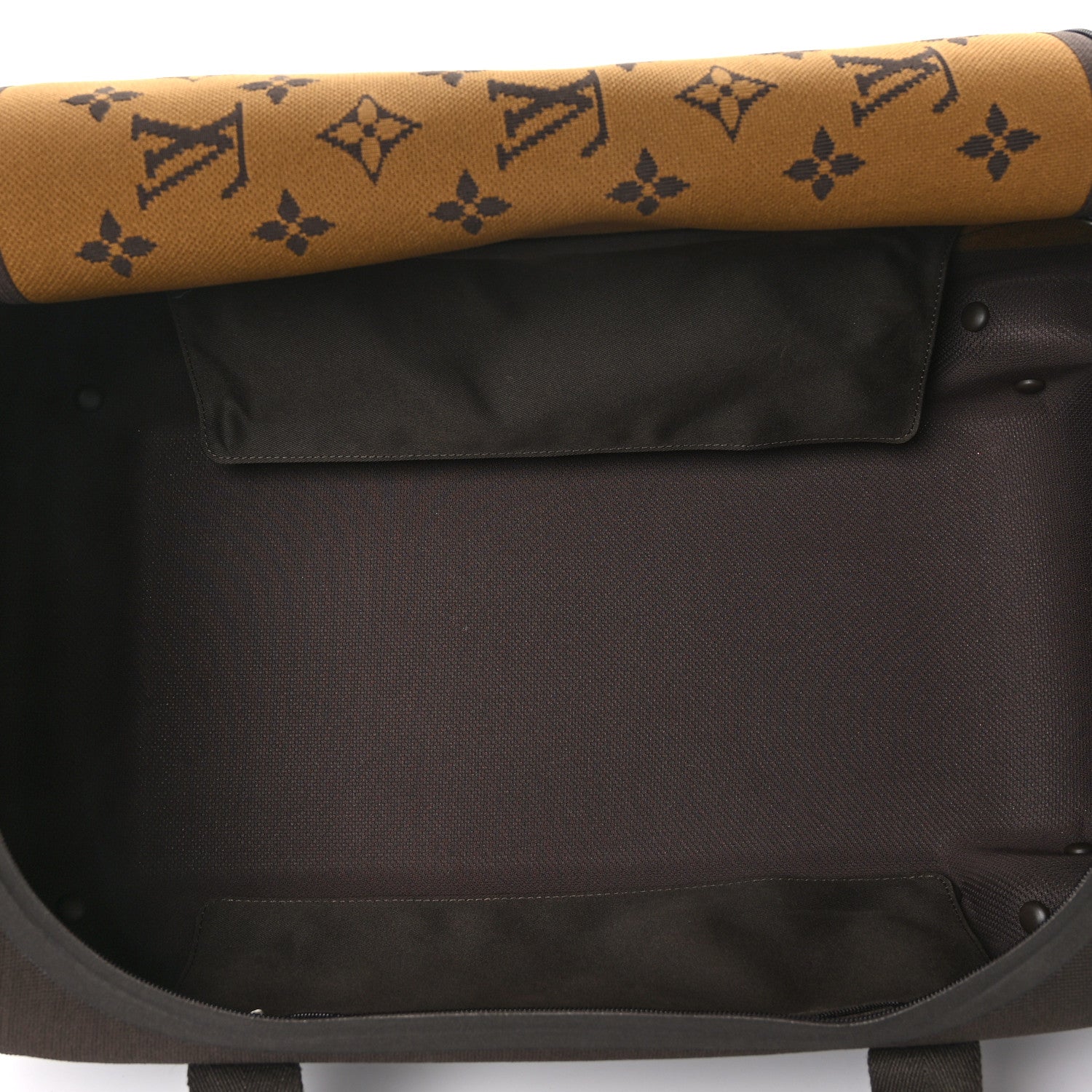 Louis Vuitton Knit Monogram Horizon Soft Duffle 55 Marron 5 of 8
