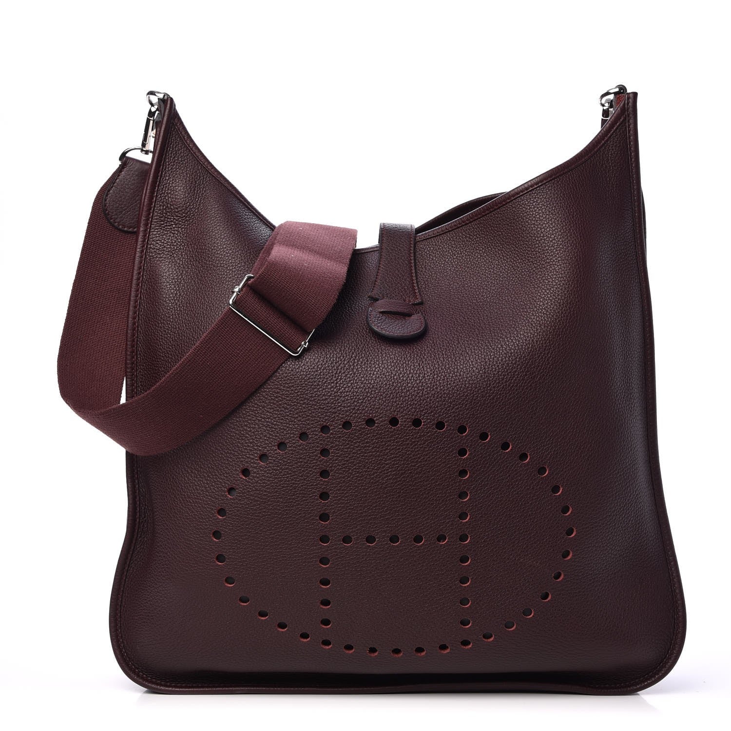 Hermes Taurillon Clemence Evelyne III GM Bordeaux 1 of 9