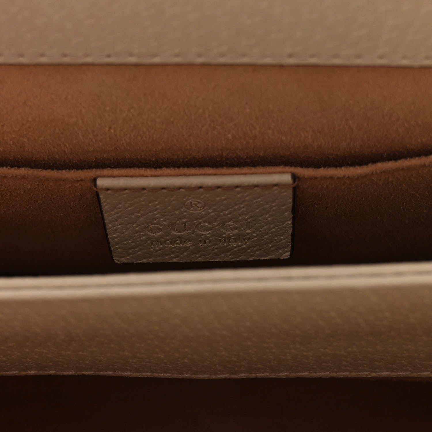 Gucci Textured Calfskin Web Small Ophidia Chain Shoulder Bag Mystic White 6 of 9