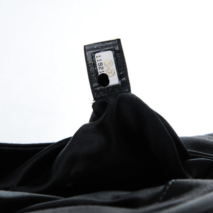 Chanel Satin Quilted Flap Clutch Black 7 of 7