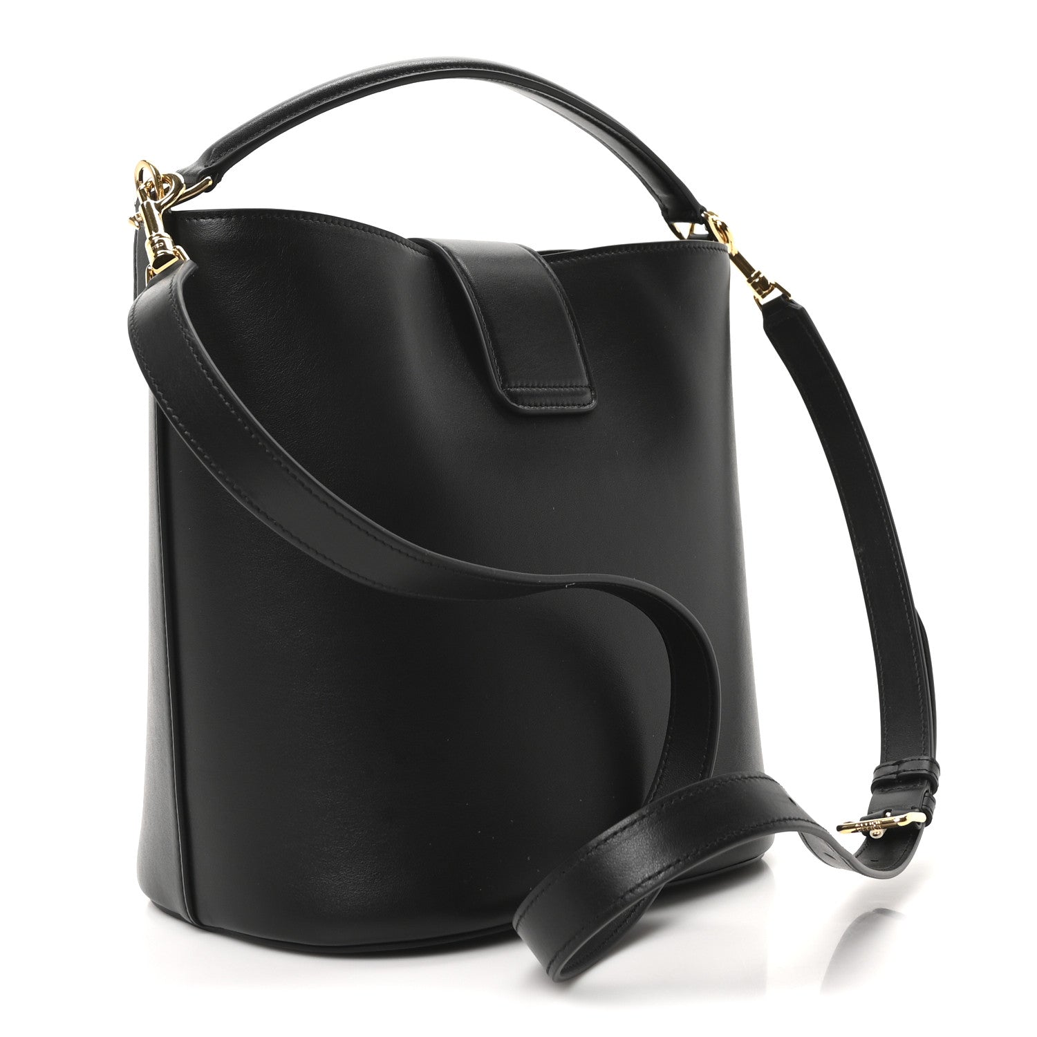 Celine Smooth Calfskin Triomphe Medium Louise Bag Black 4 of 11
